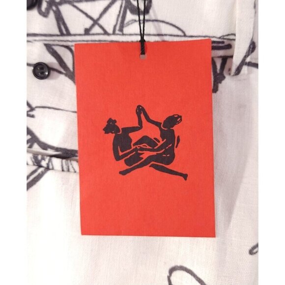 Thebe Magugu Chaps Trousers Size XL Mens Gray White - Picture 13 of 16